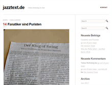 Tablet Screenshot of jazztext.de